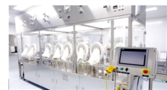 Timerein isolator filling line
